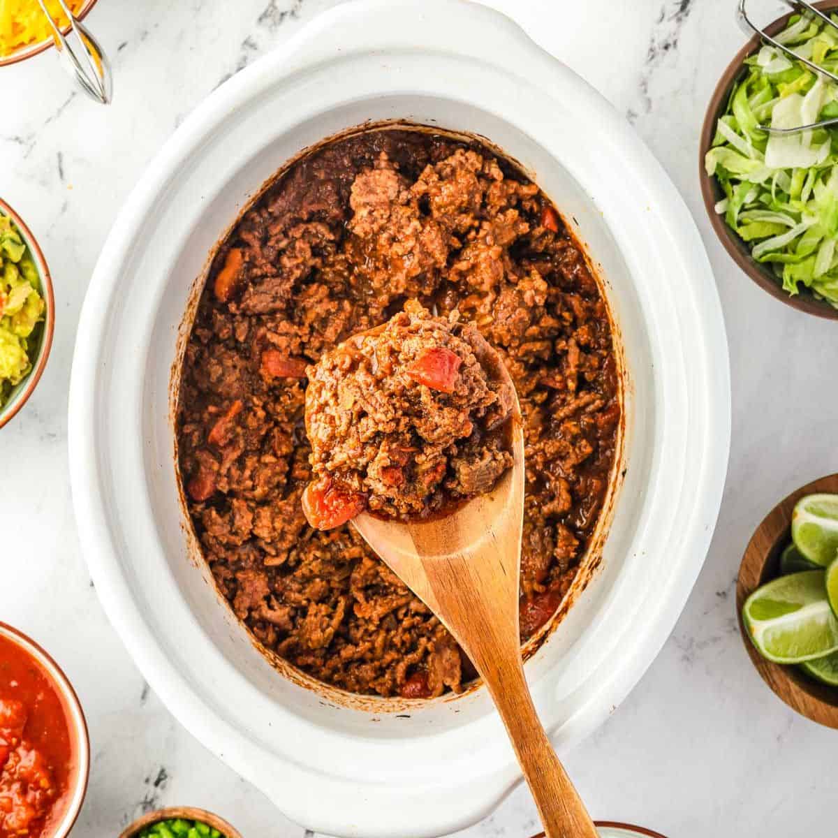 crockpot taco meat featured image