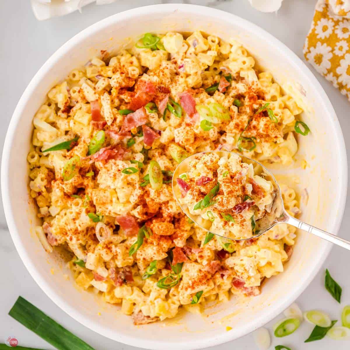 deviled egg pasta salad featured image