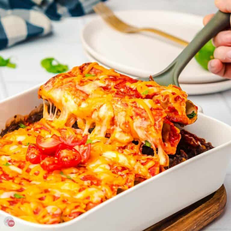 lazy enchiladas recipe featured image