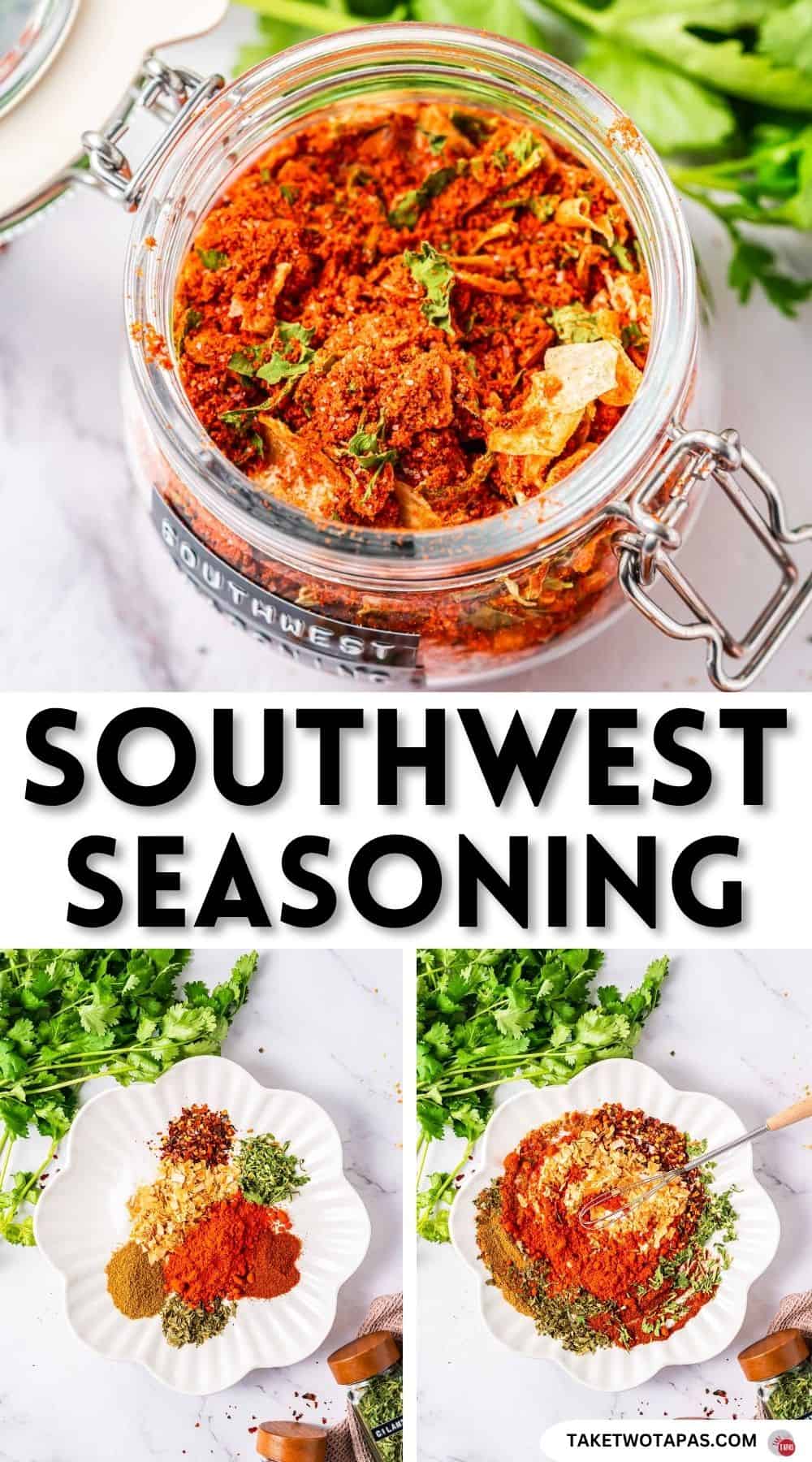 Pinterest pin image for Southwest seasoning recipe