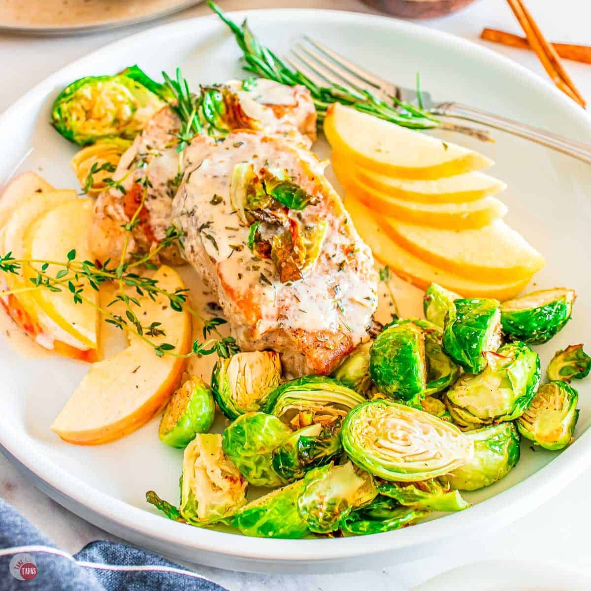apple cider pork chops featured image