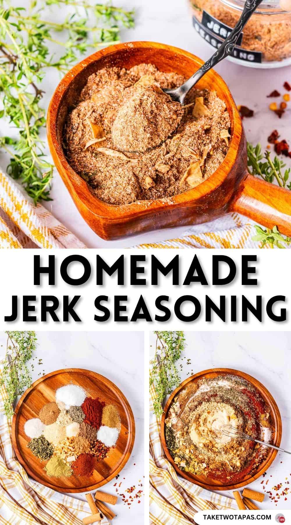 Pinterest pin image for Jerk Seasoning recipe
