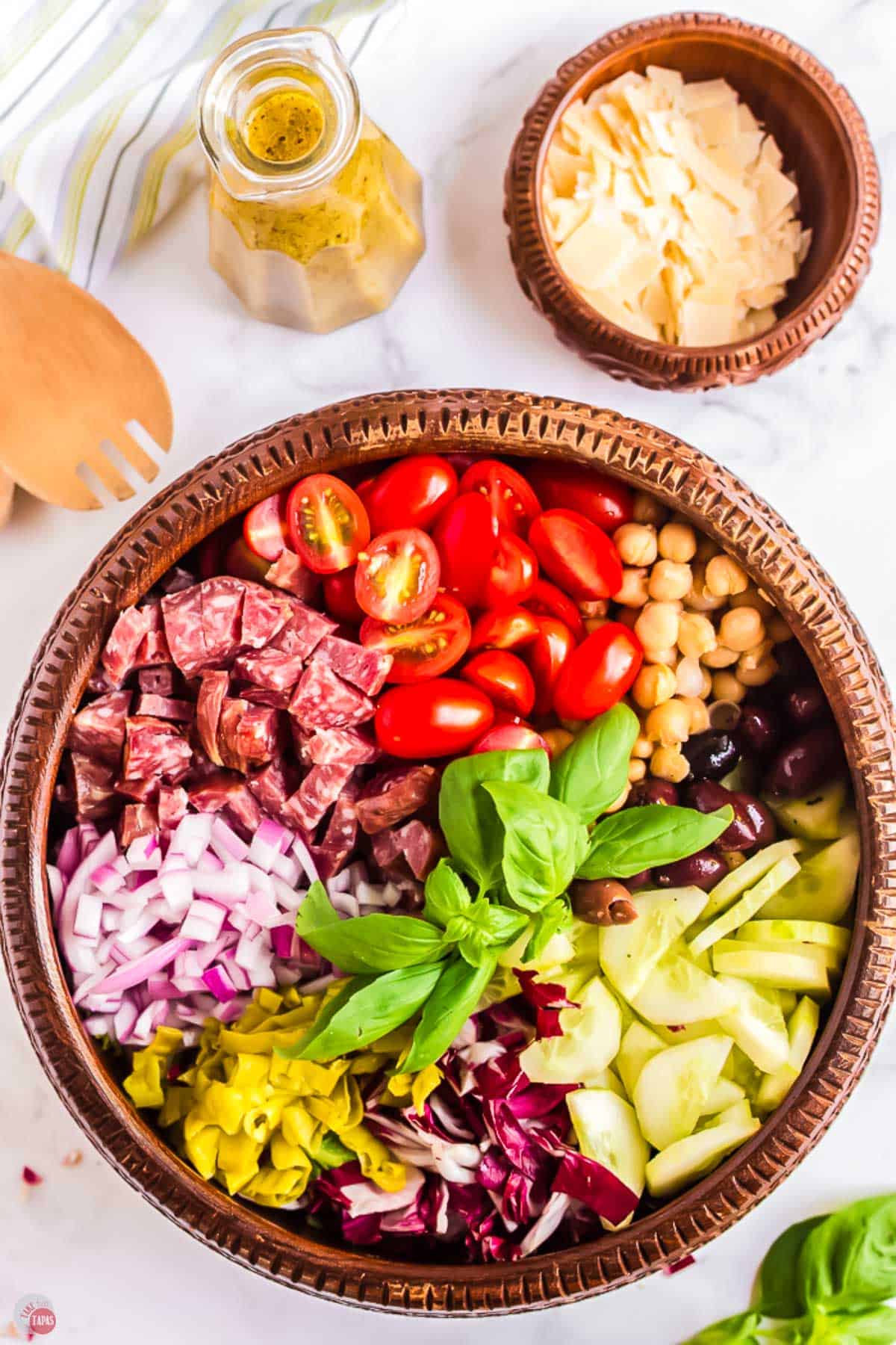 bowl of chopped salad