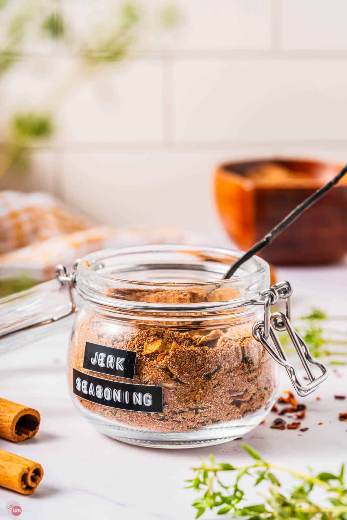 bottle of jerk seasoning