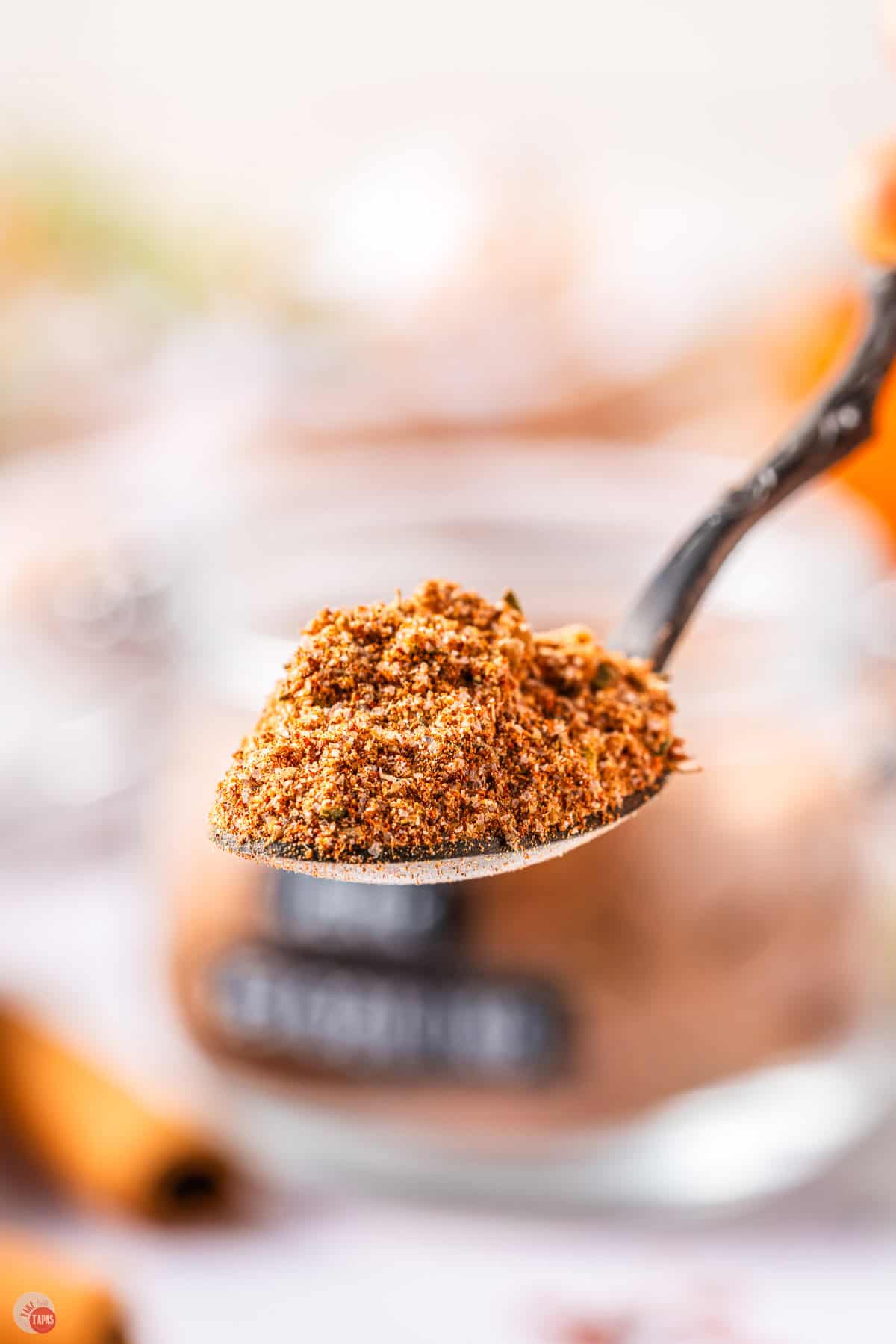 spoon of spice mix