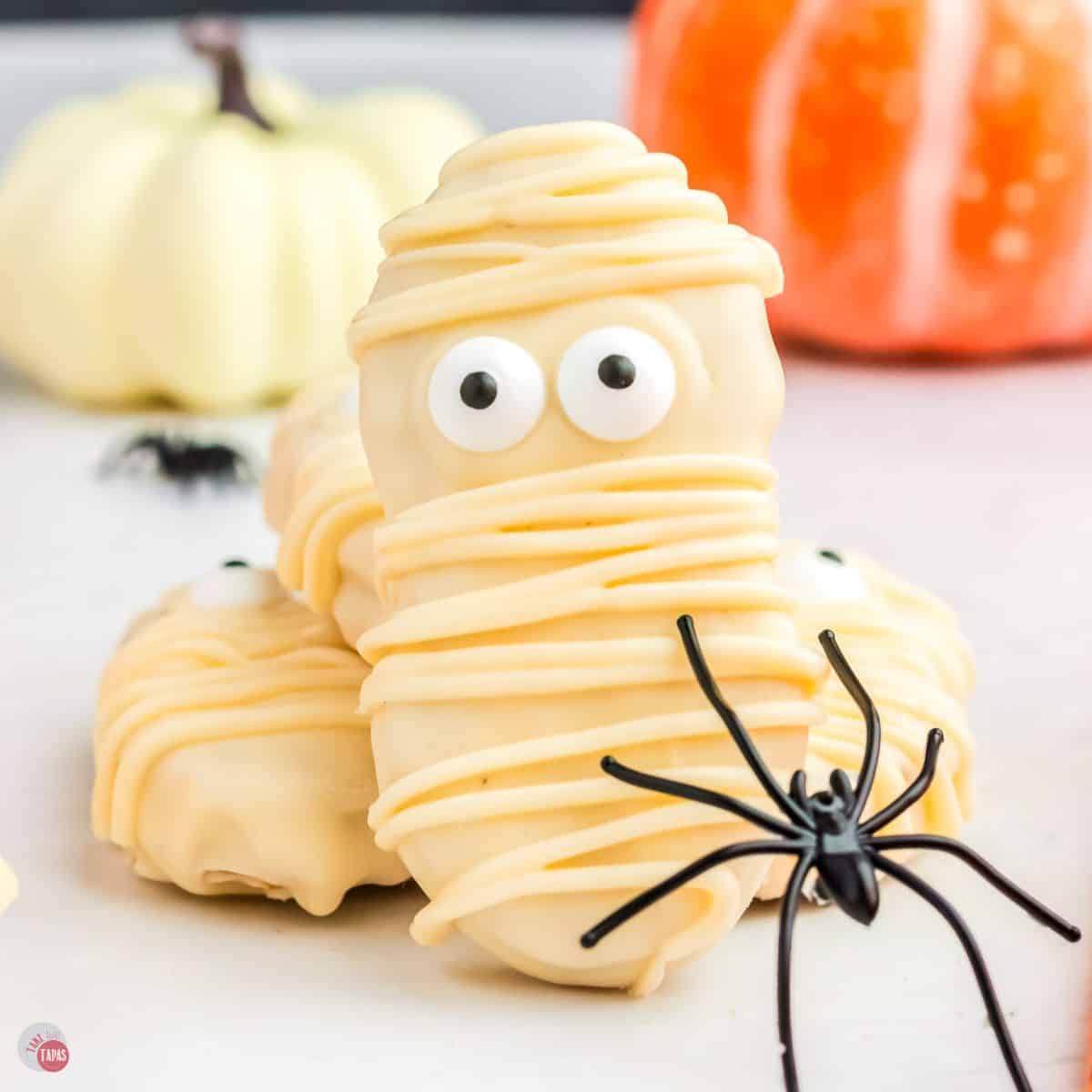 nutter butter mummy cookies featured image