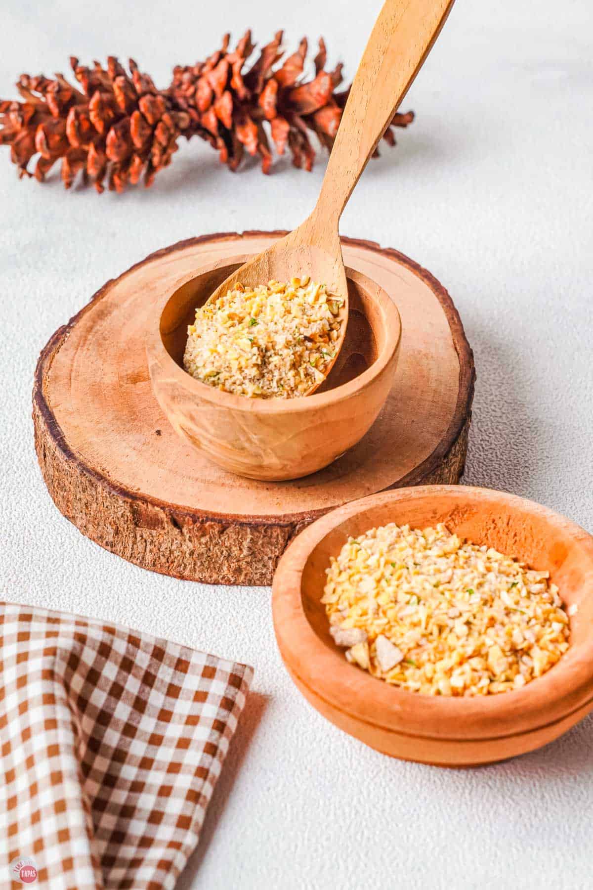 bowl of spices with a spoon