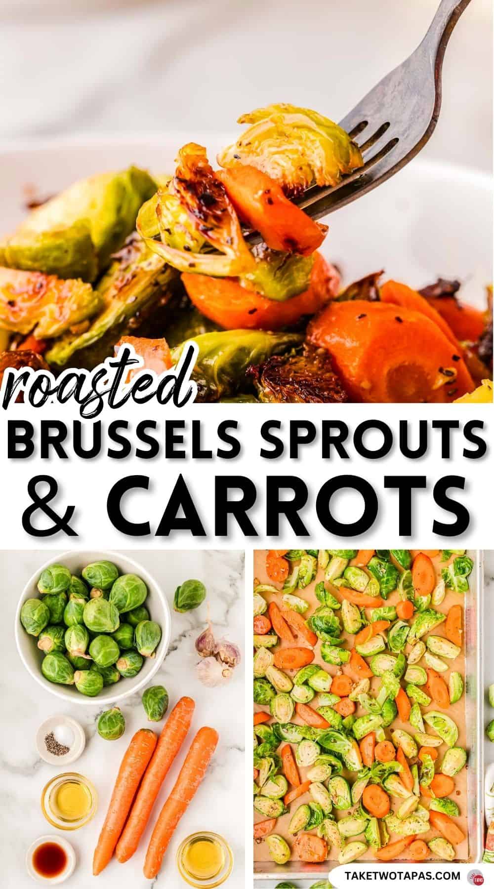 Pinterest pin image for a roasted vegetables recipe