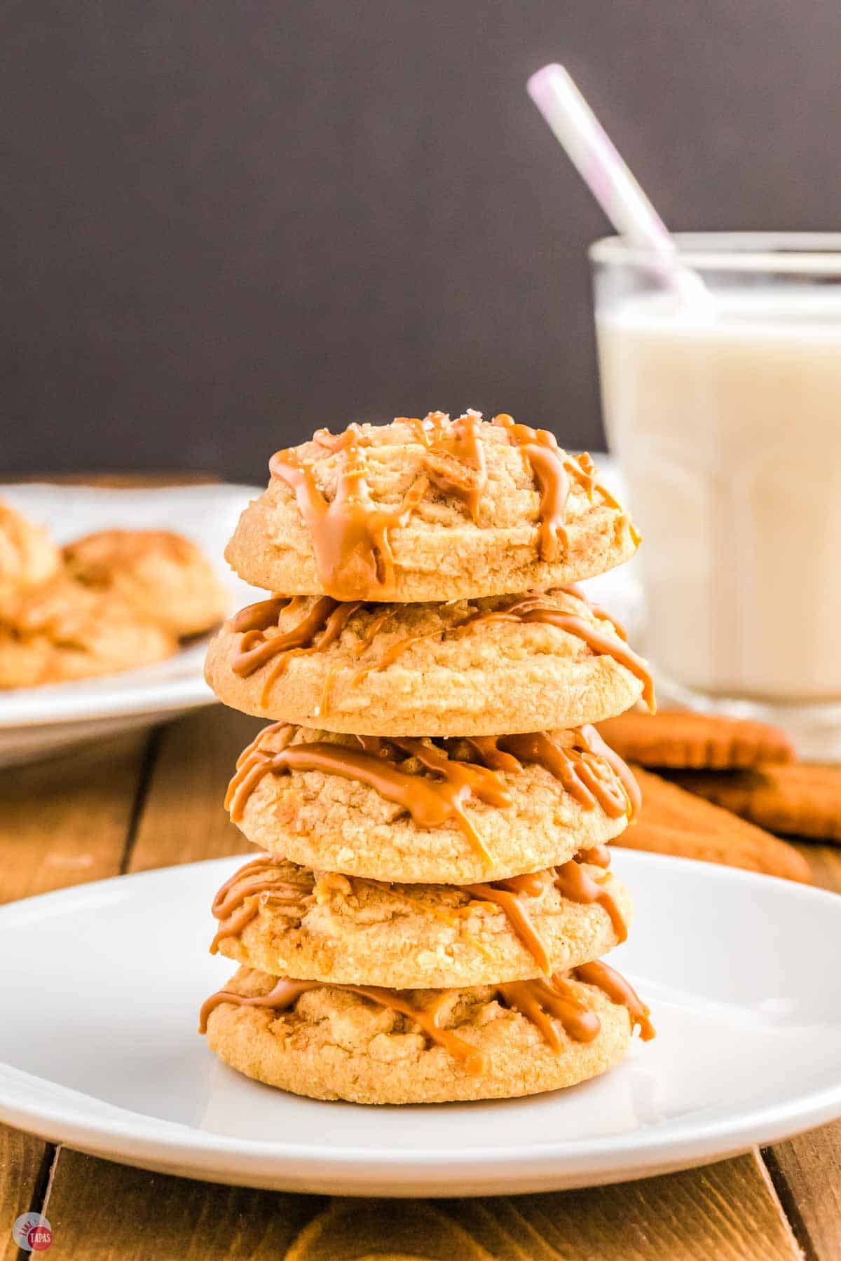 stack of cookie butter cookies