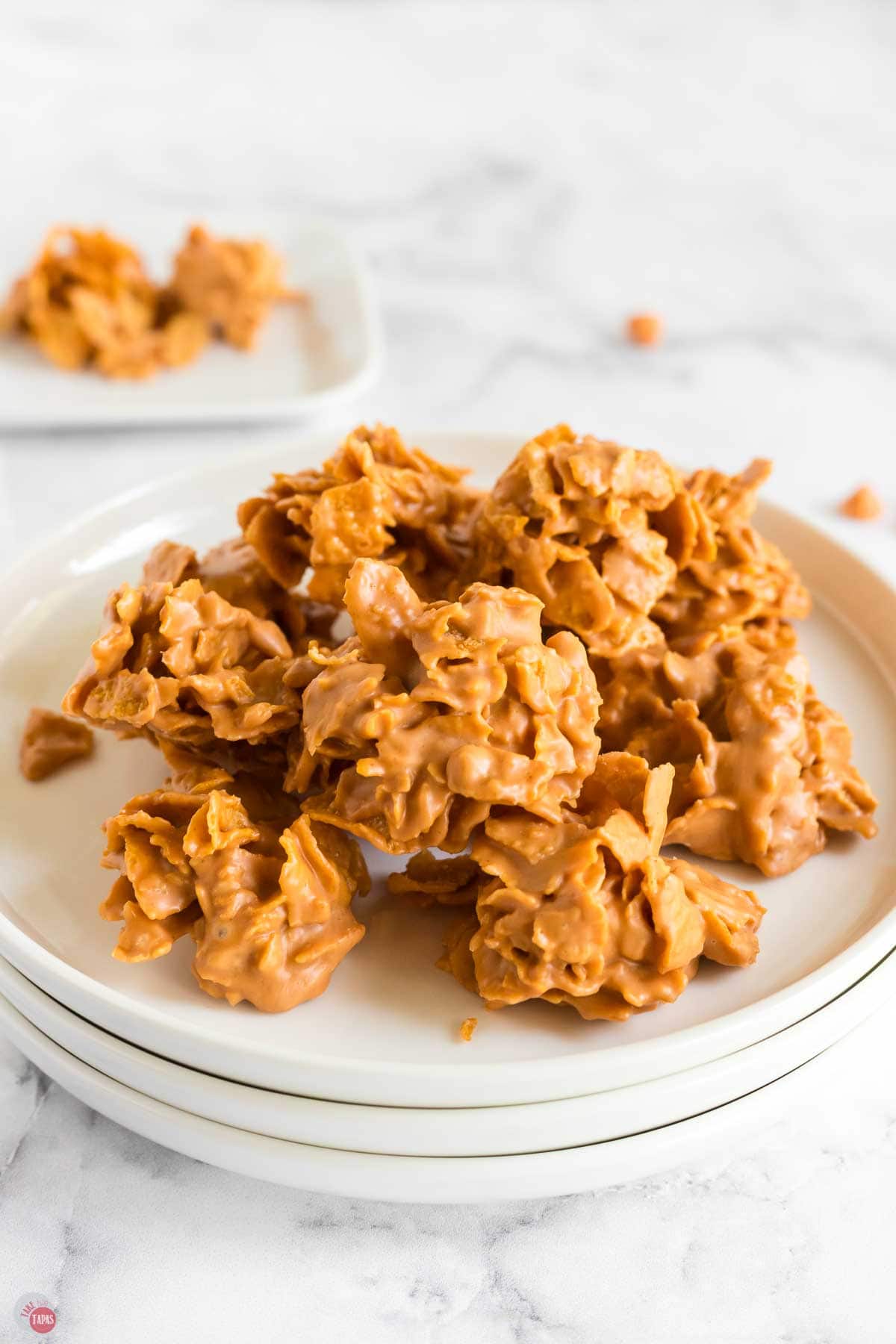 plate of butterscotch cookies