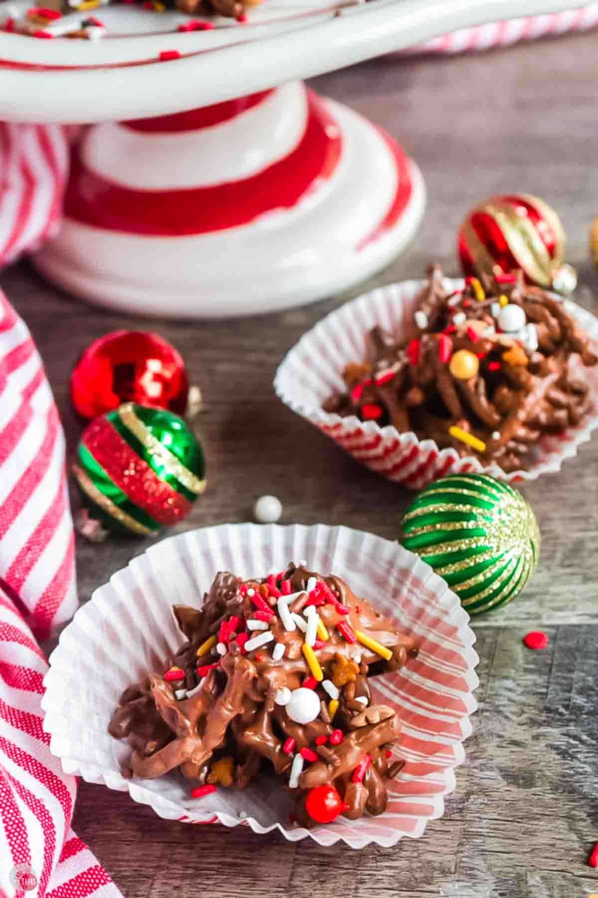 individual cookie in a cupcake liner