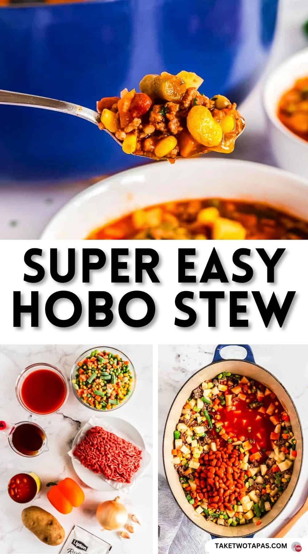Pinterest pin for Hobo Stew recipe