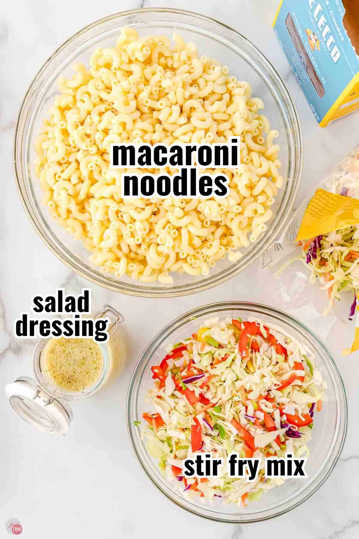 individual ingredients for a recipe with text overlay labeling them
