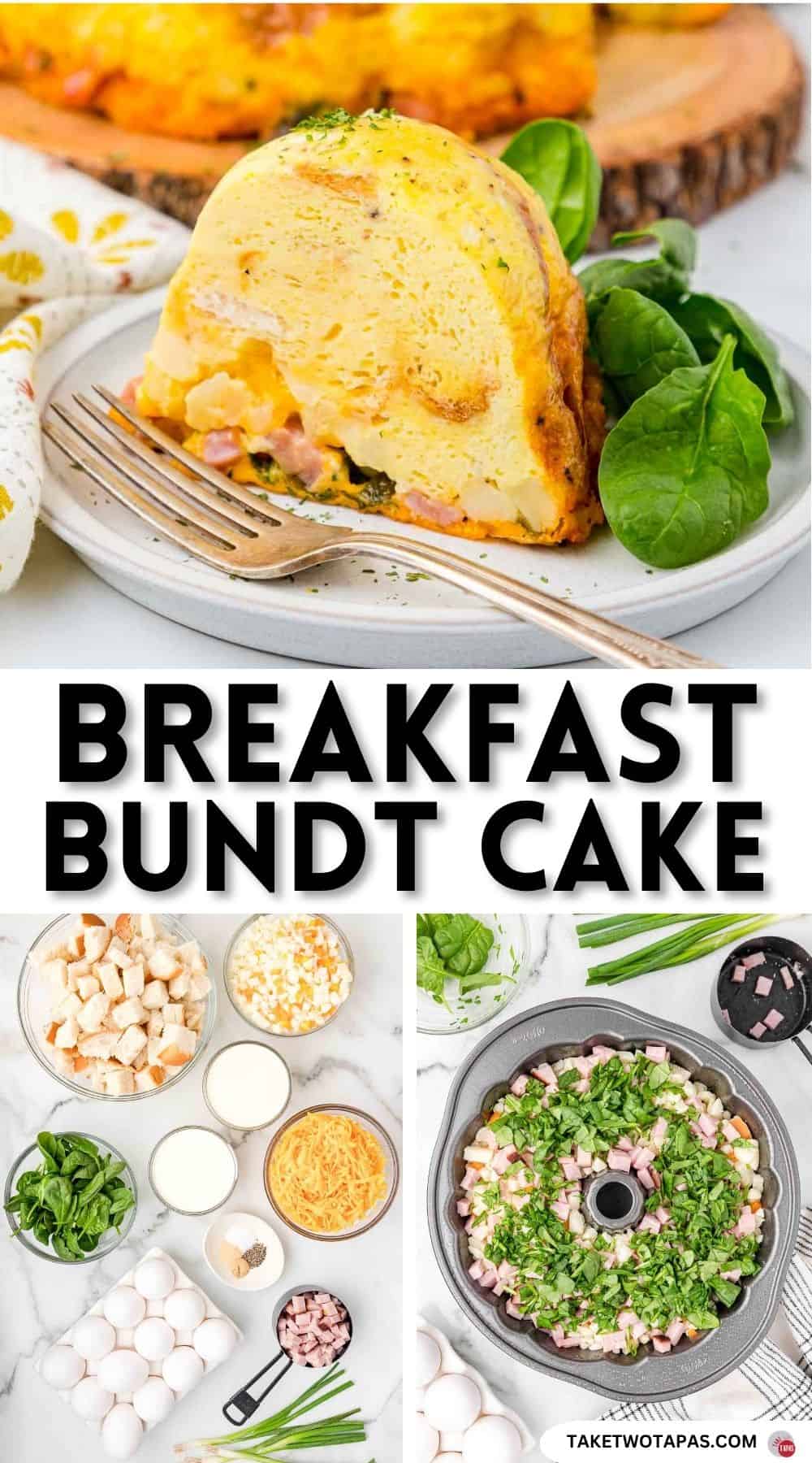 Pinterest pin image for breakfast bundt cake recipe