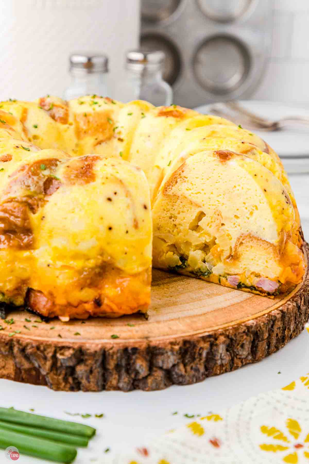 bundt cake made with breakfast foods