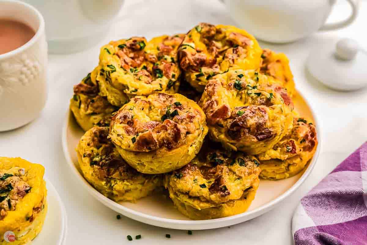 plate of egg muffins