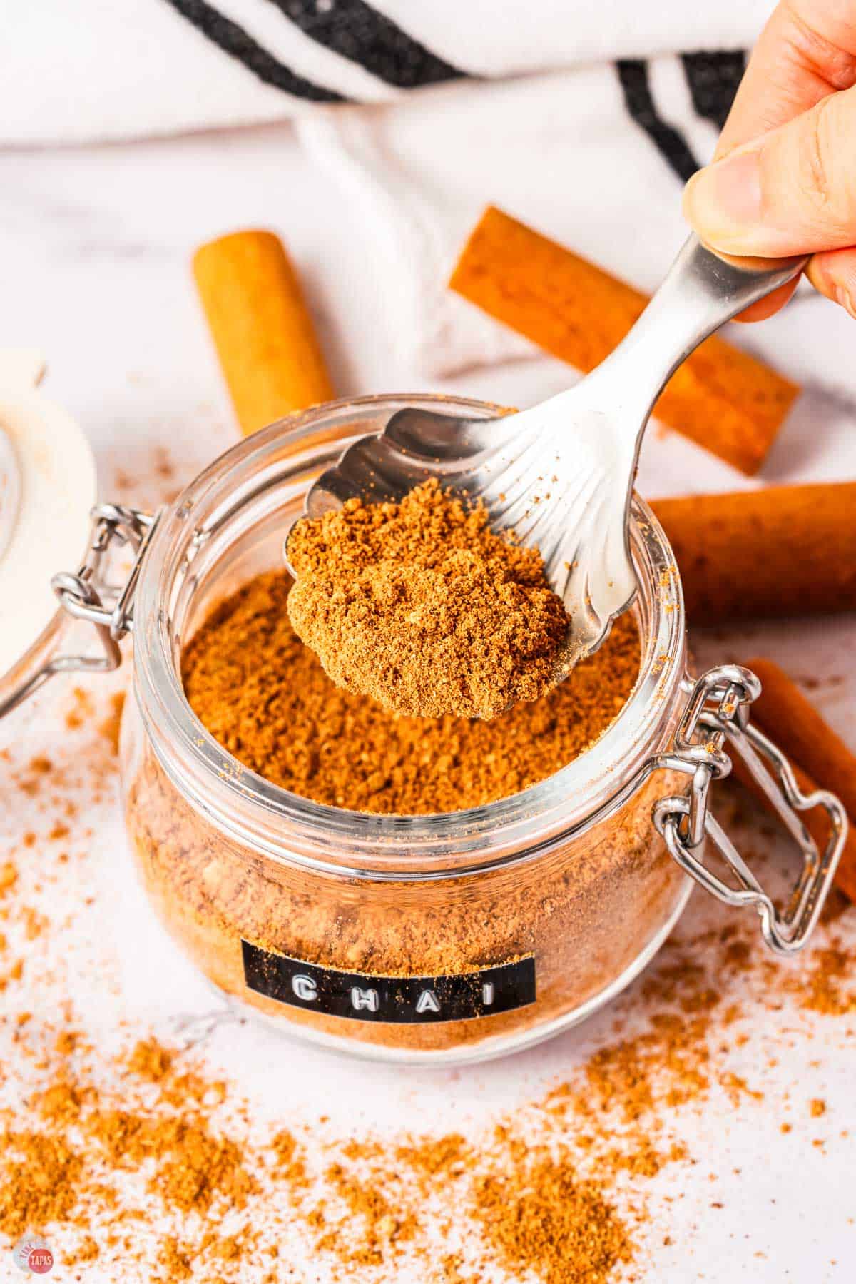 jar of chai spice mix