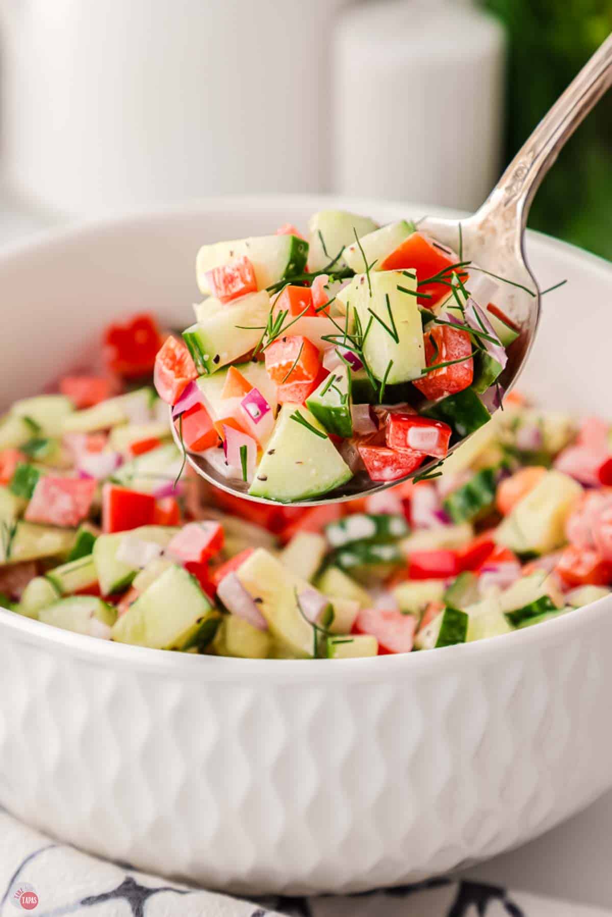 summer salad with dill