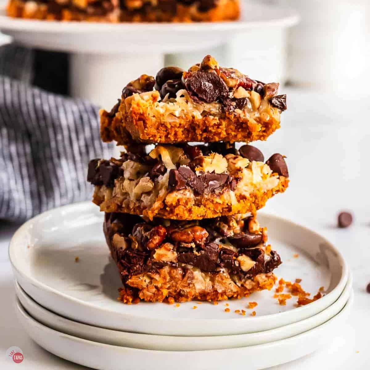 stack of magic cookie bars