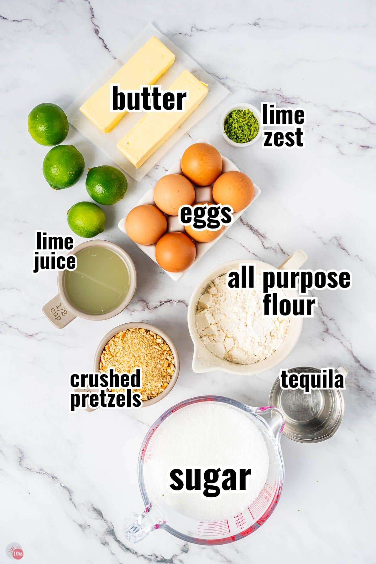 individual ingredients for a recipe with text overlay labeling them
