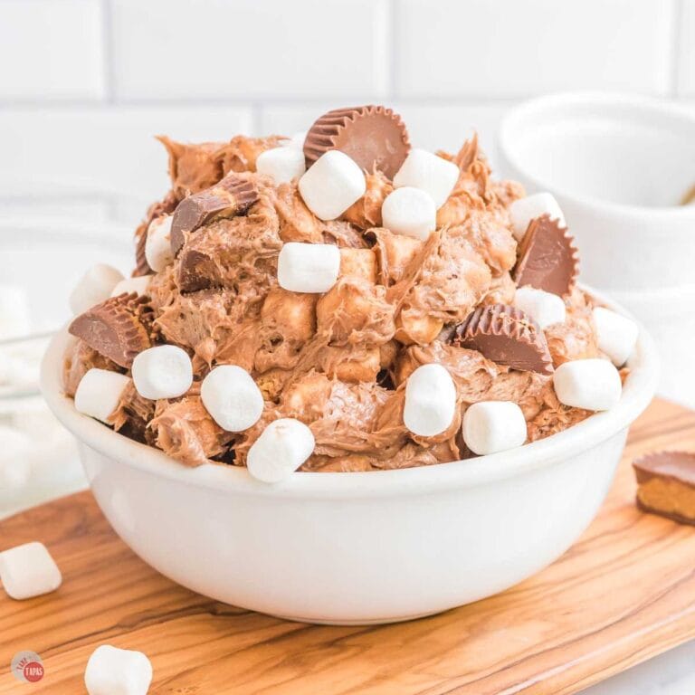 bowl of peanut butter fluff salad
