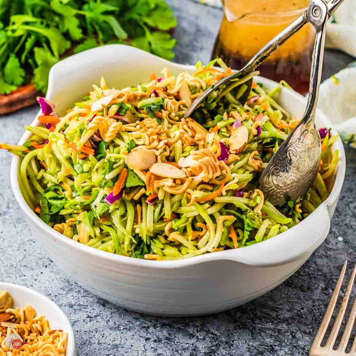 bowl of ramen noodle salad