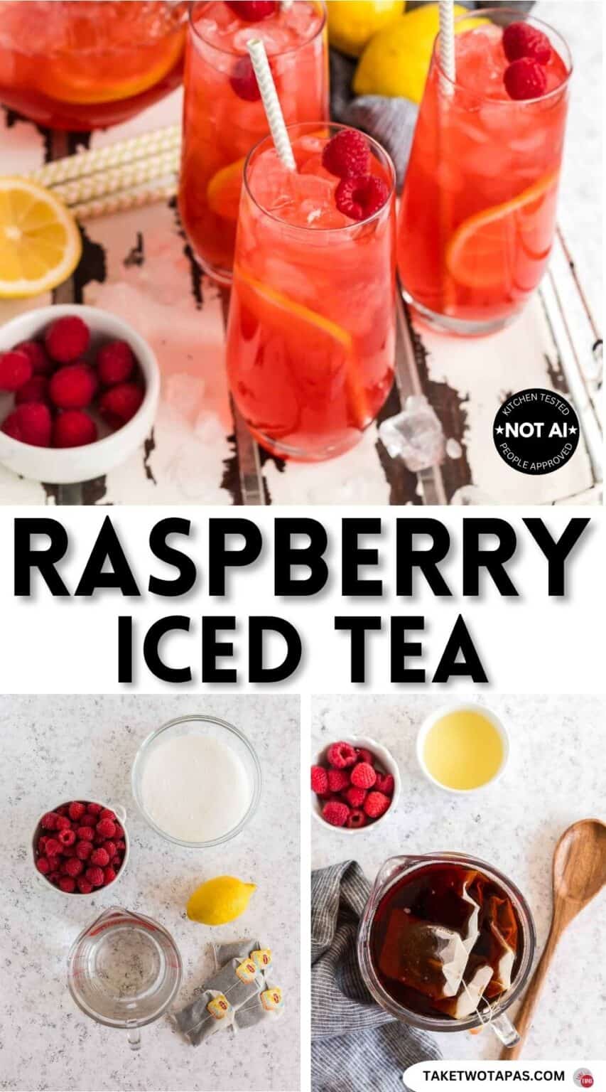 Homemade Raspberry Iced Tea - Take Two Tapas