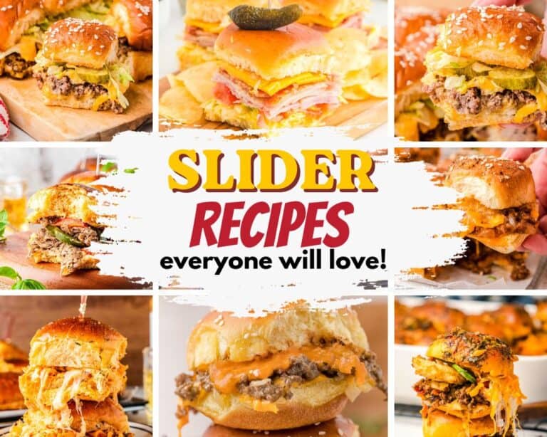 collage of slider recipes