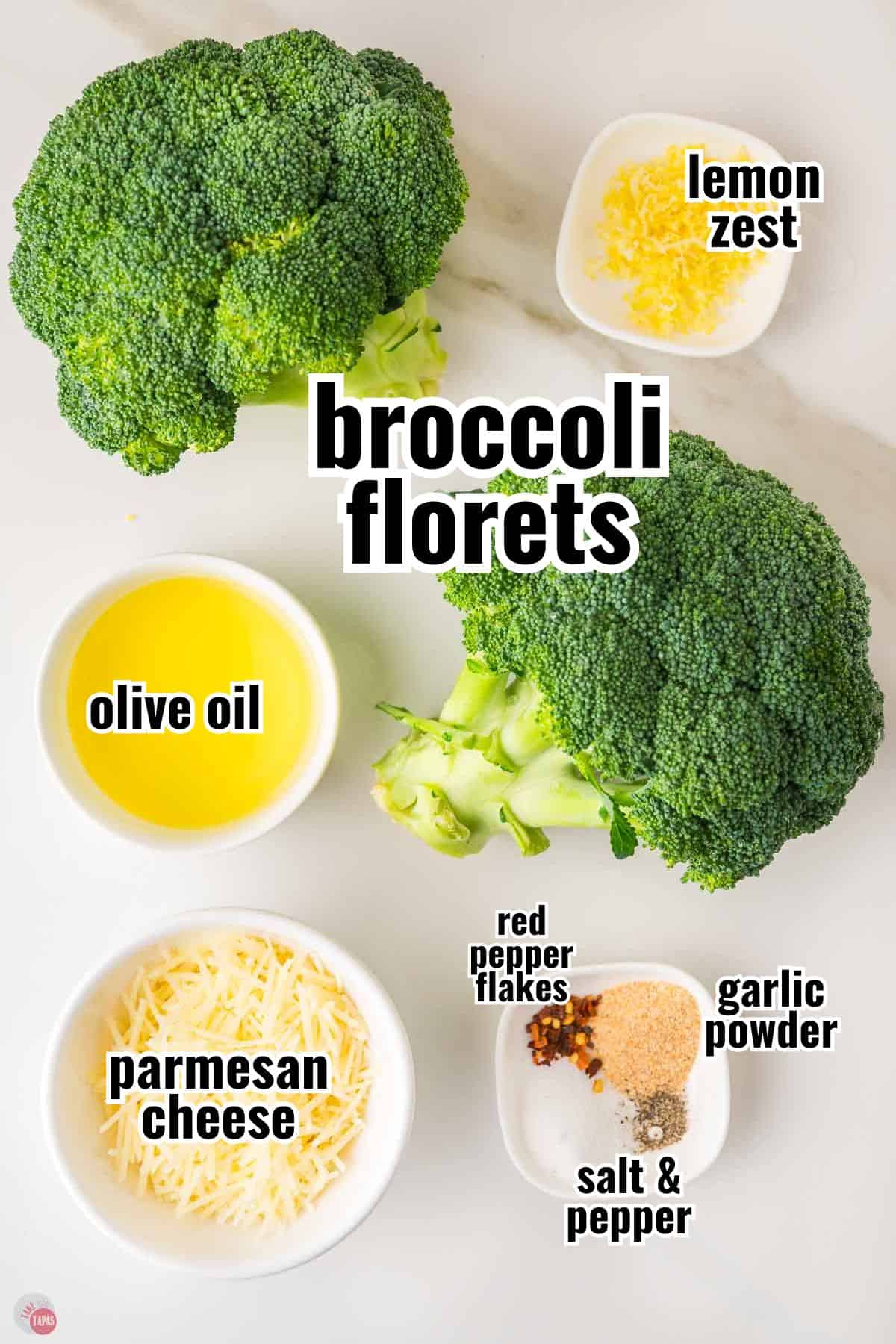 individual ingredients for a recipe with text overlay labeling them
