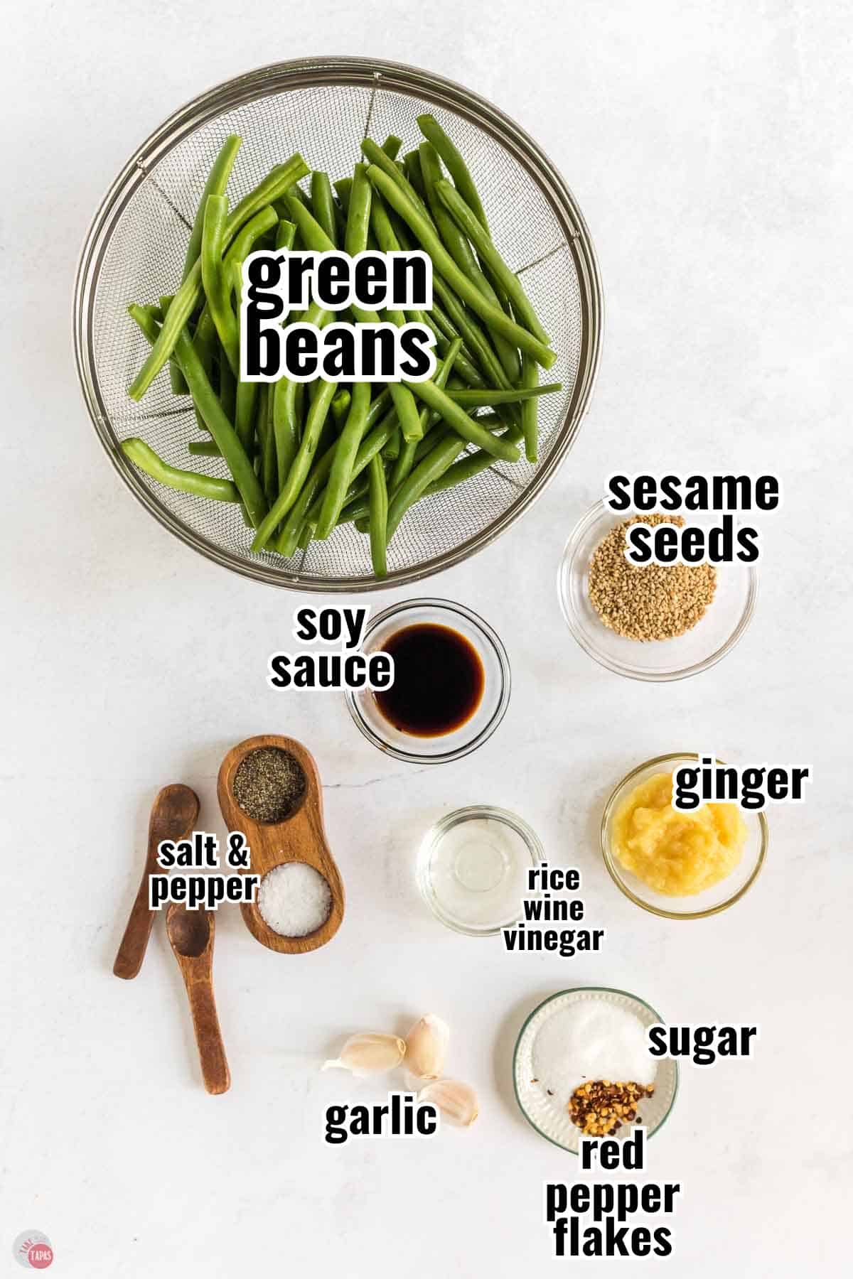 individual ingredients for a recipe with text overlay labeling them

