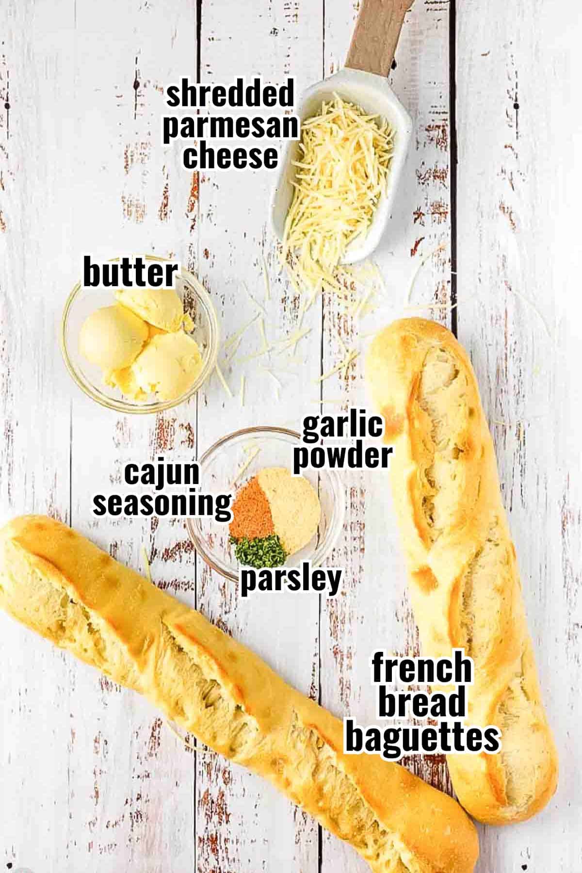 individual ingredients for a recipe with text overlay labeling them
