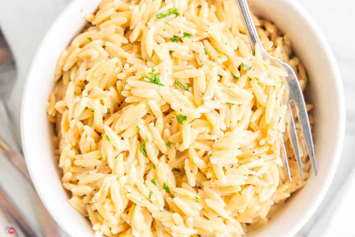 close up of pasta in a bowl