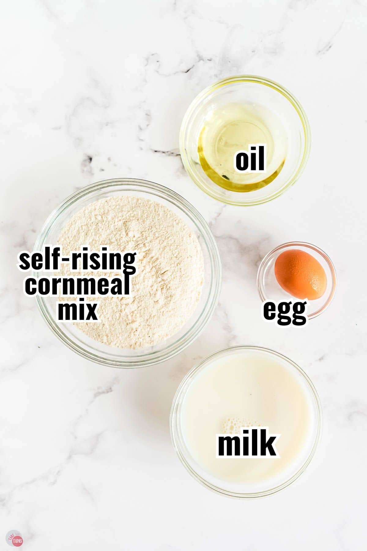 individual ingredients for a recipe with text overlay labeling them
