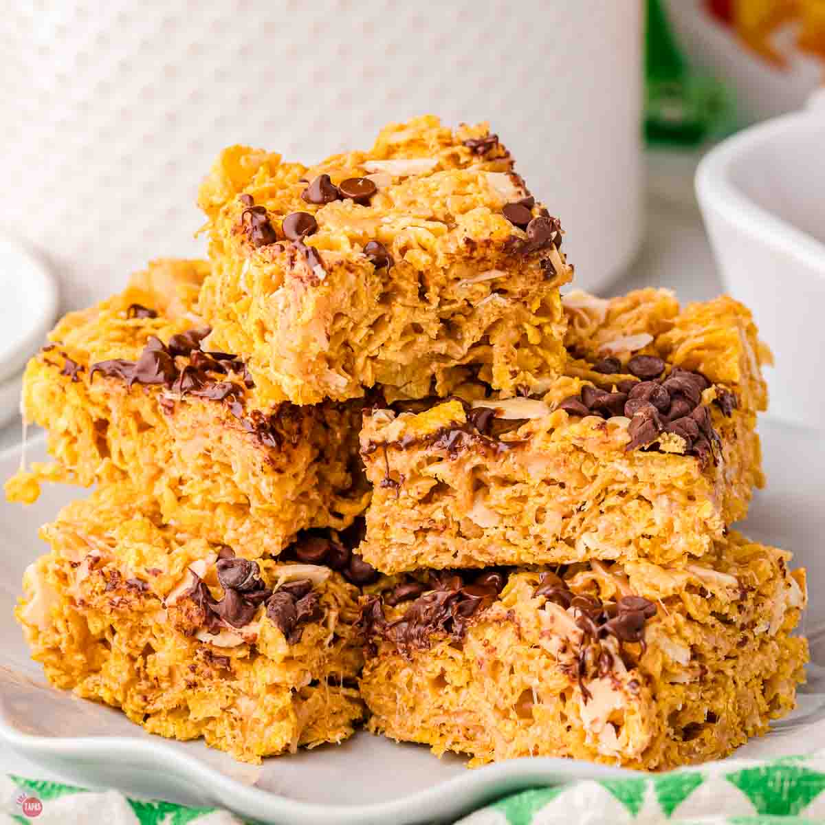 plate of cornflake bars