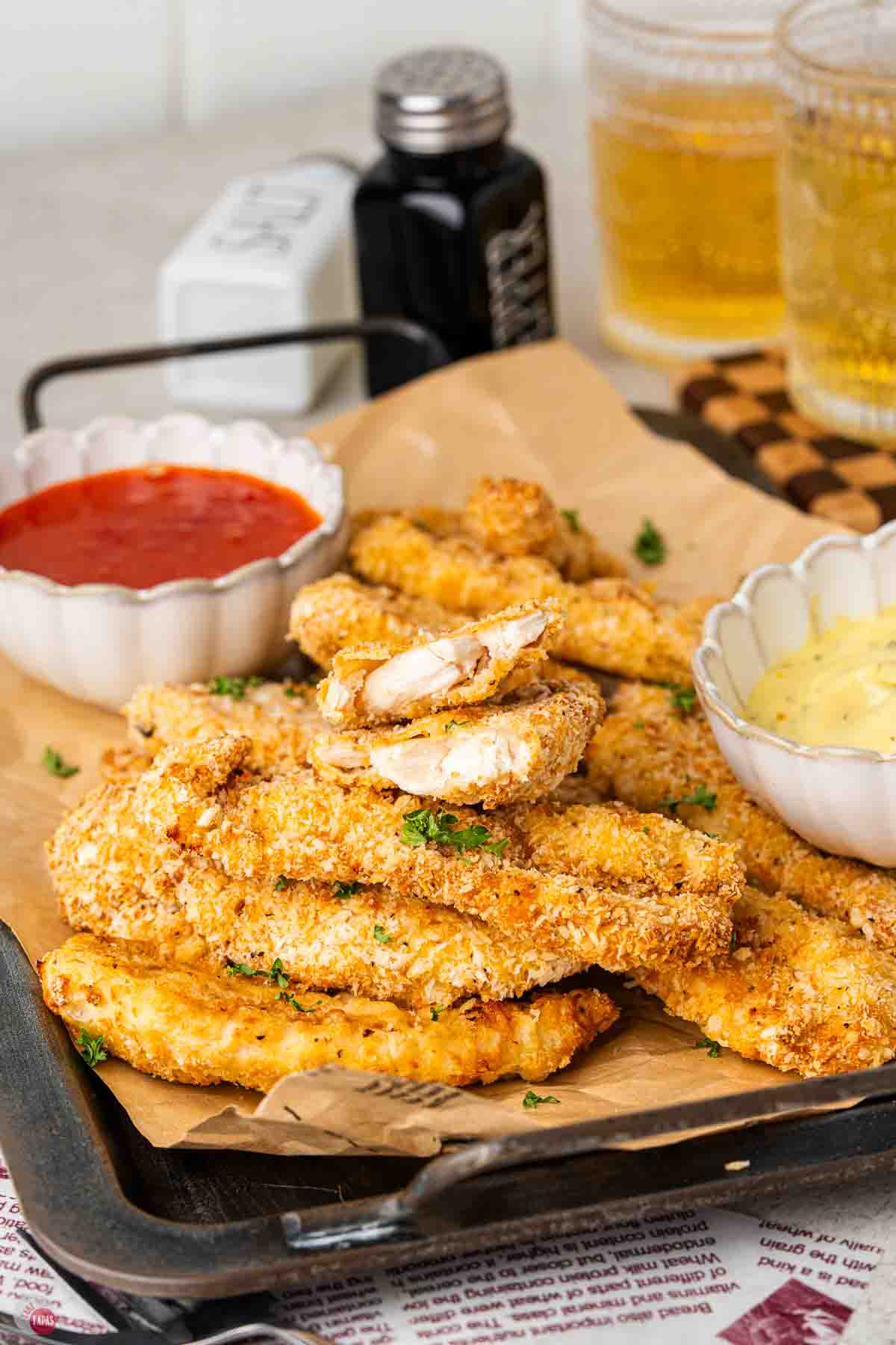 stack of chicken tenders