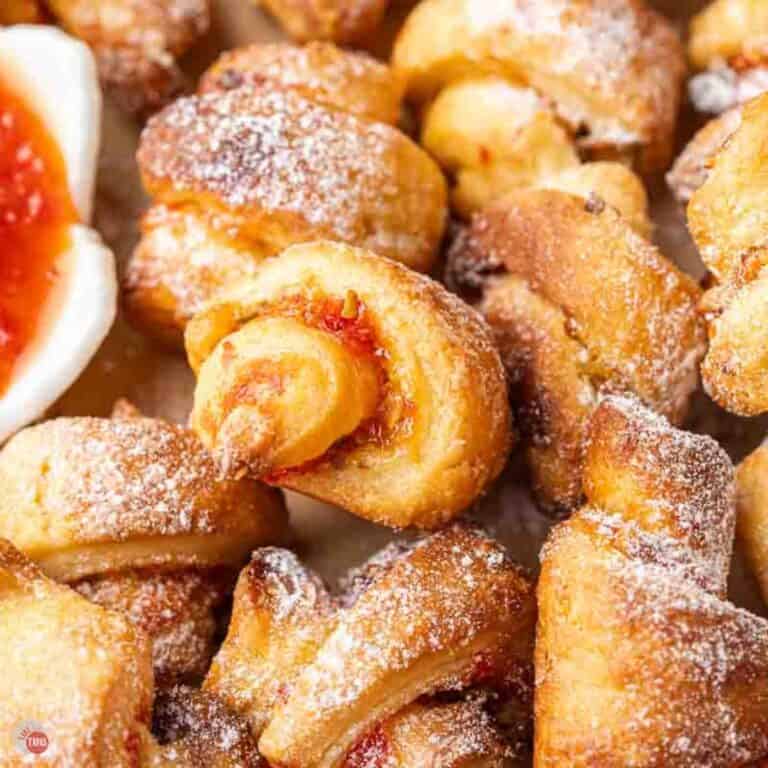 pile of rolled cookies