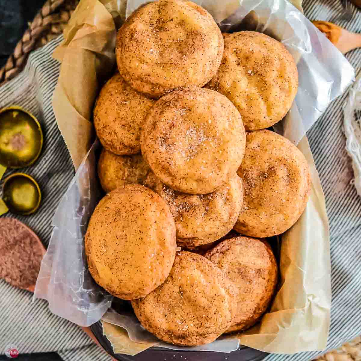 platter of snickerdoodles